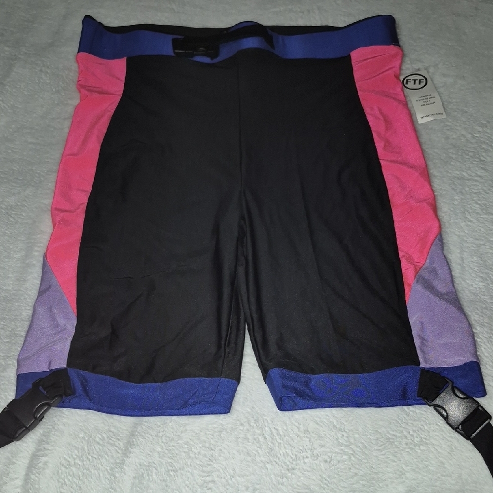 Fashion to Figure Black and Pink Bike Shorts
